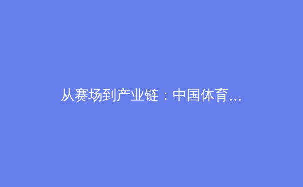从赛场到产业链：中国体育产业的商业变革与未来机遇